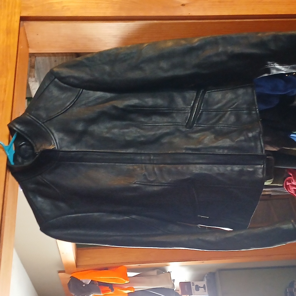 Black Leather Women's Moto Jacket